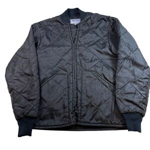 ACA Limited Edition Silk Bomber Jacket – Men's Small – Black‎ Orange Lined